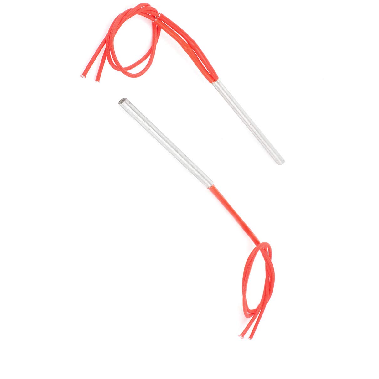 2PCS 220V 10A Single Head Cartridge Heater - AC Water Heater Replacement Parts (6 Heating Elements x 90mm) for Home & Commercial Water Heating Systems