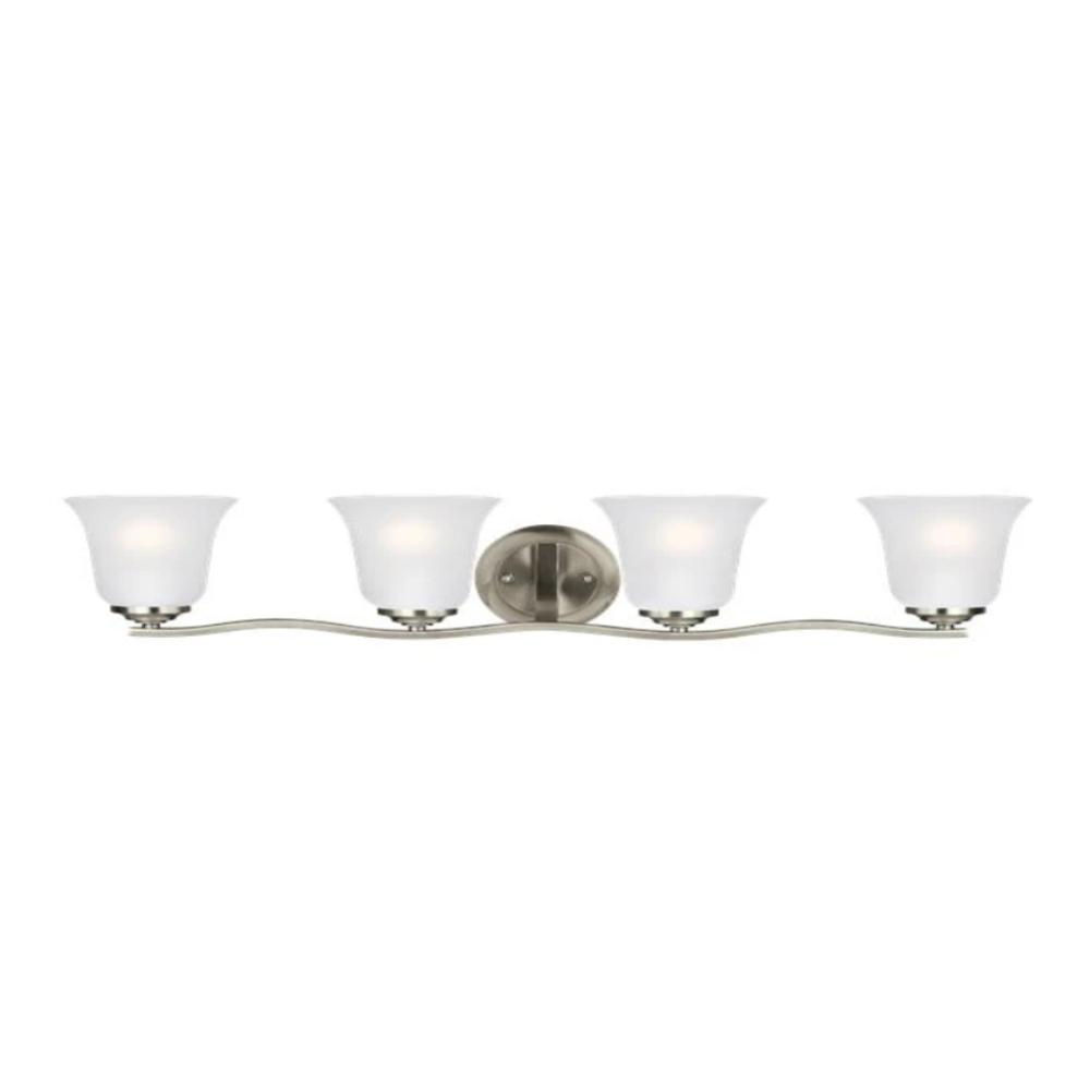 Hanover 4-Light Bathroom Vanity Light Fixture - Modern LED Vanity Mirror Lighting for Makeup & Shaving - Perfect for Bathroom, Dressing Room & Bedroom Vanity Areas