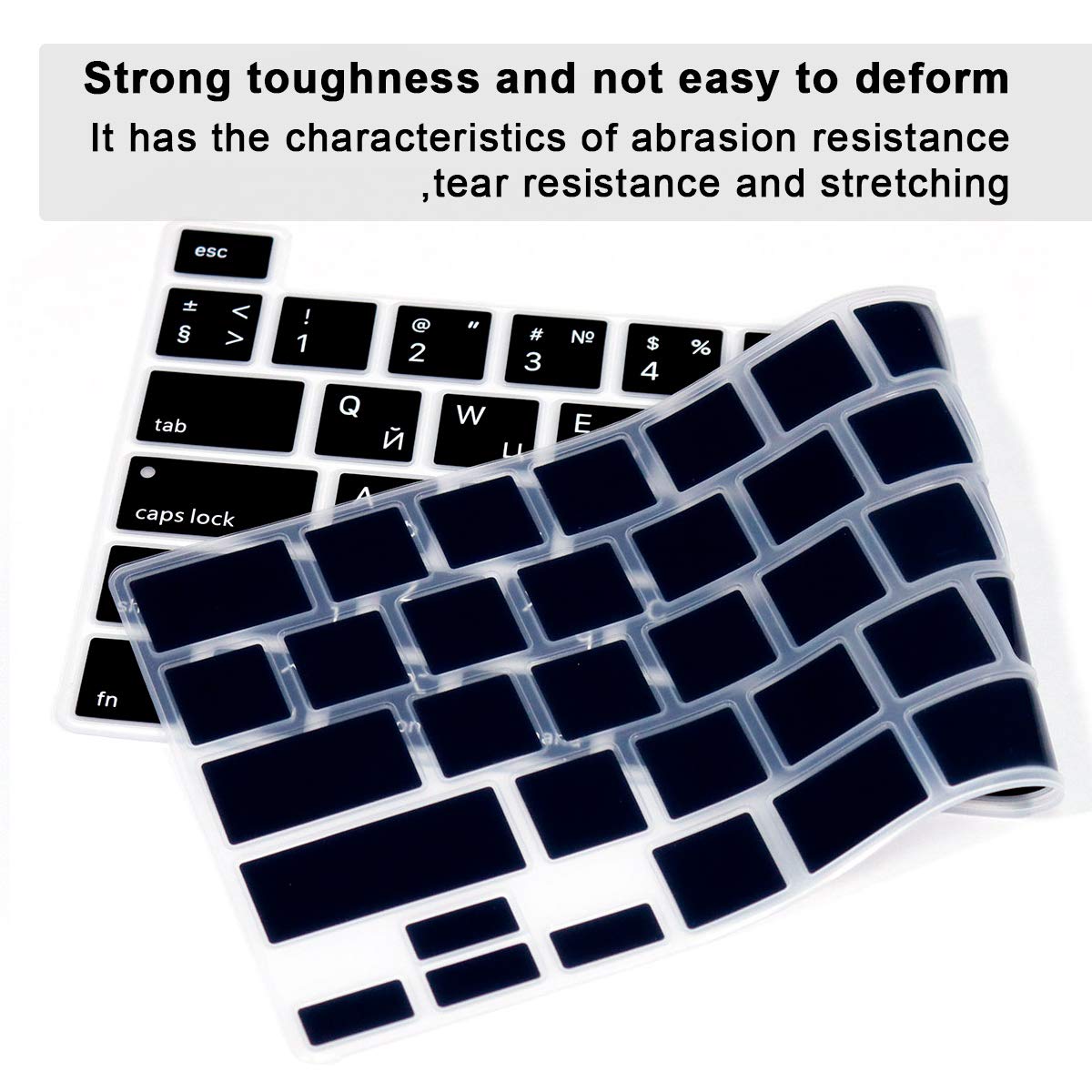 Russian Language Silicone Keyboard Cover for MacBook Pro 16