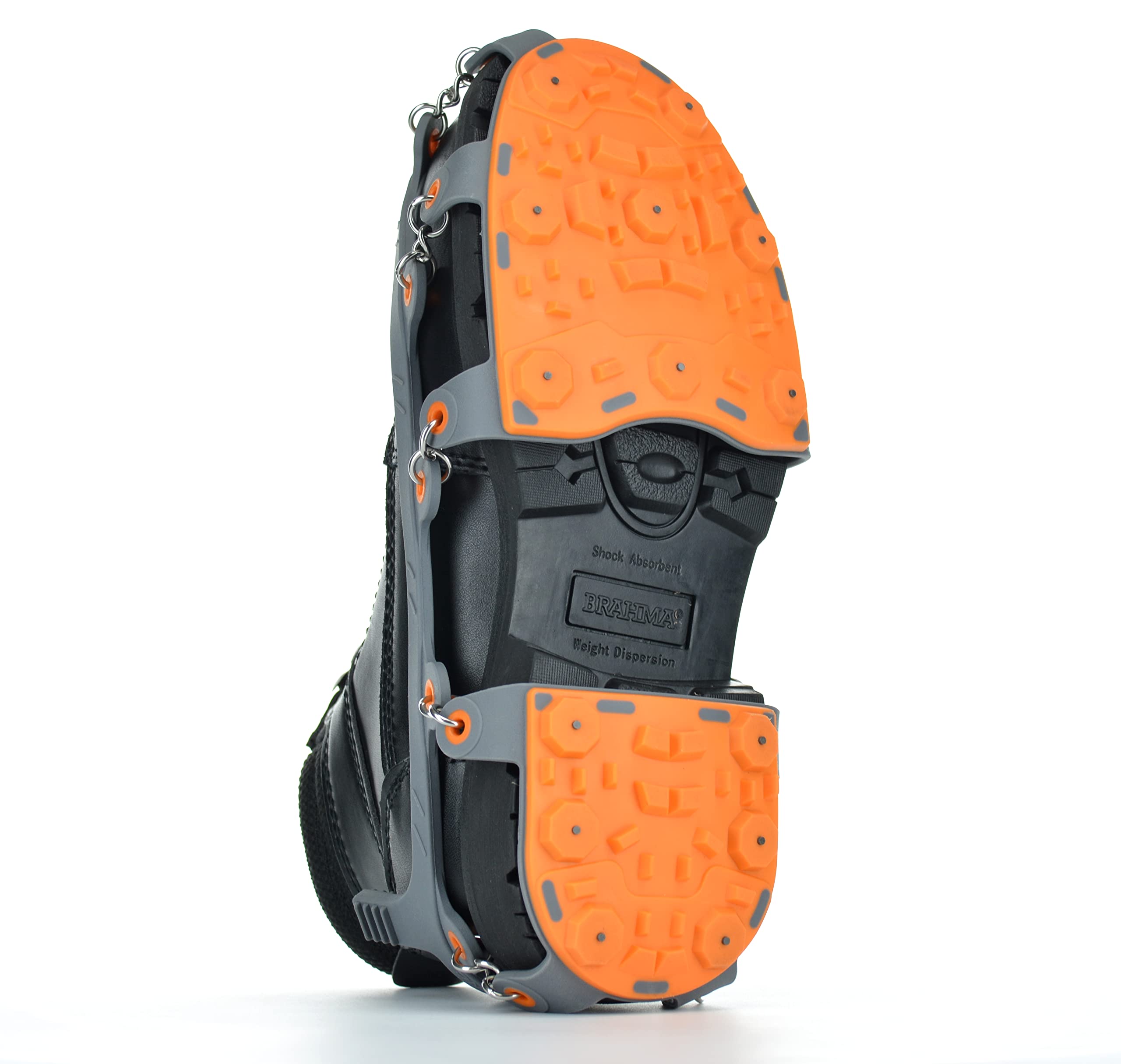 Ice Beast Low-Pro Heavy Duty Traction Cleats for Snow & Ice - Industrial Grade Non-Slip Ice Grippers for Walking, Hiking & Winter Safety