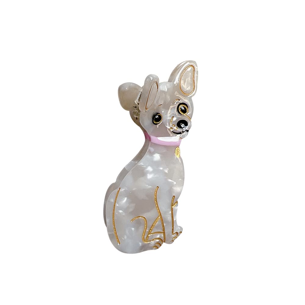 EVA Hair Claw Clips for Women - Cute Chihuahua Dog Shape Hair Accessories | Perfect for Daily Use, Parties, and Gifts