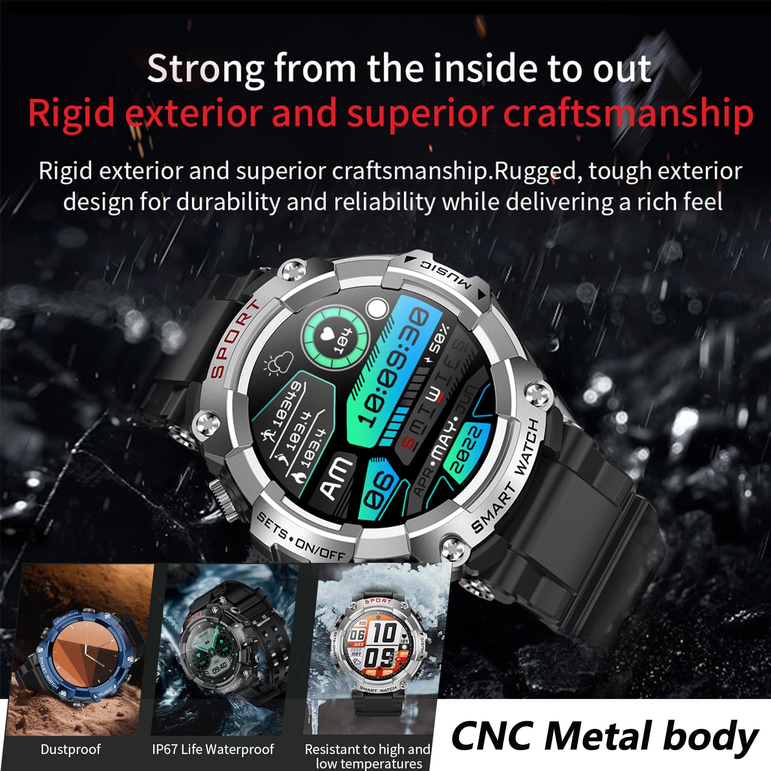 Smart Watch with Wireless Earbuds - 1.52