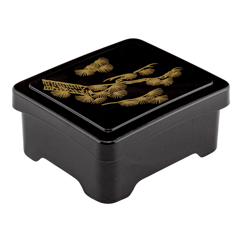 Premium Japanese Style Unagi Bento Box - Black & Red Lacquer Design (6.5