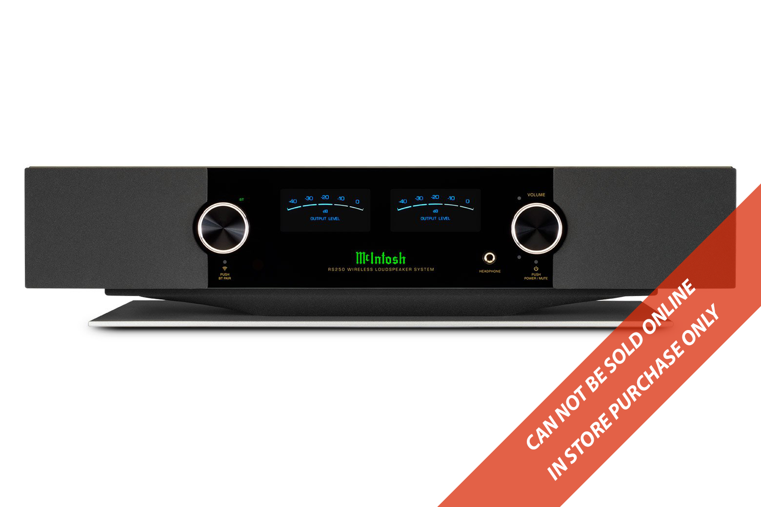 McIntosh RS250 Wireless Loudspeaker System - High-End Home Audio for Streaming & Multi-Room Music | Perfect for Living Rooms, Home Theaters & Audiophile Setups