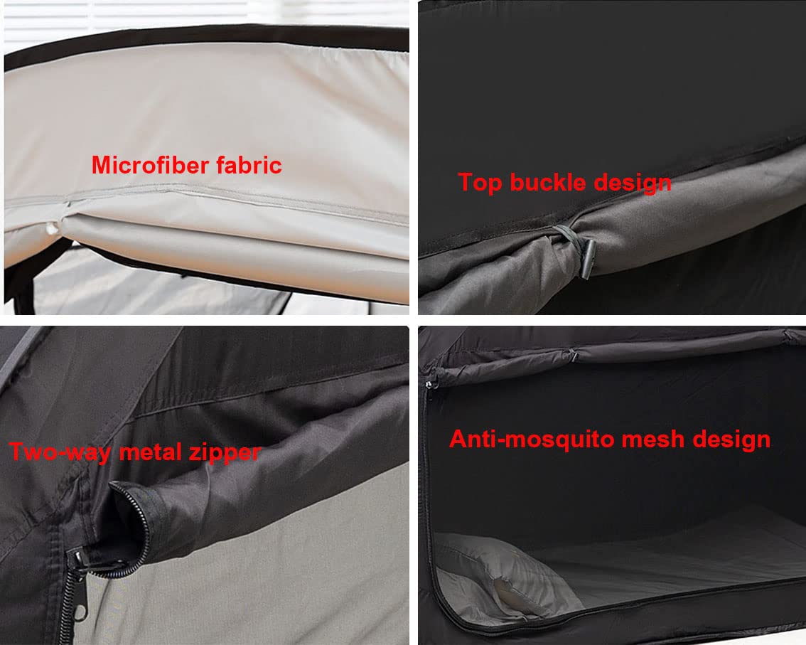 WLDOCA Pop Up Tent for Kids & Adults - Indoor Play Tent, Sensory Tent, Tunnel Bed Tent 81