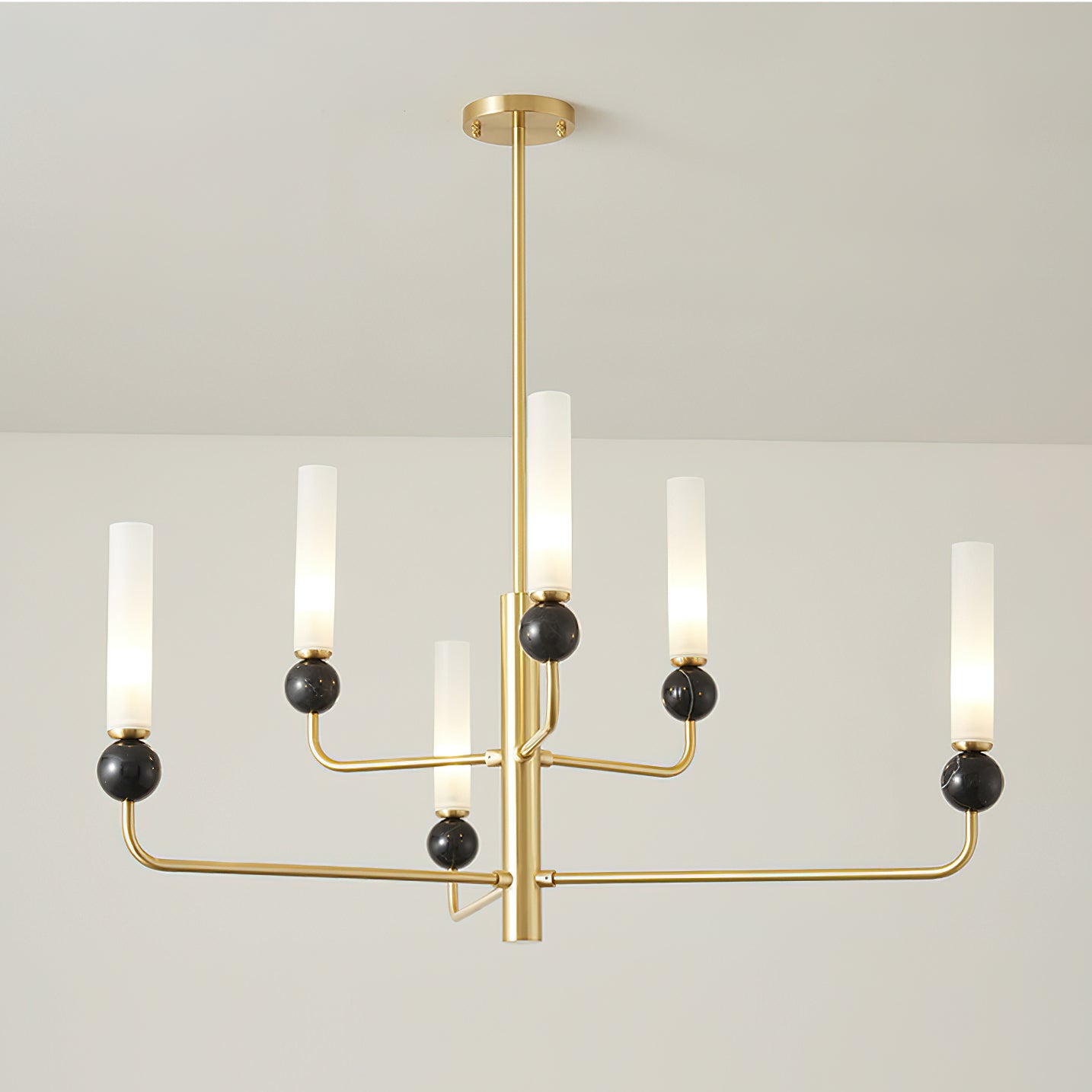 Delie Crystal Chandelier - Elegant Modern Ceiling Light Fixture for Dining Room, Bedroom & Living Room | Perfect for Home Decor, Wedding & Luxury Interior Lighting