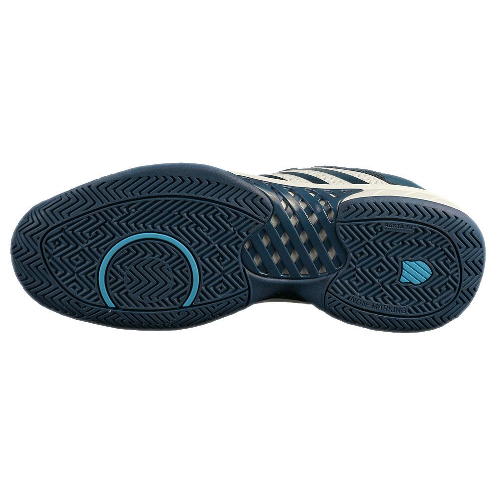 K Swiss Men's Express Light Pickleball Shoes - Blue Opal/White | Lightweight Court Sneakers for Pickleball, Tennis & Casual Wear