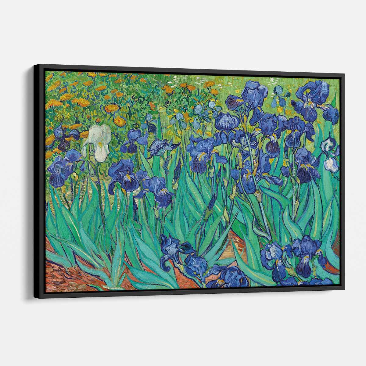 Blue Irises Wall Art Canvas Print - Modern Floral Home Decor for Living Room, Bedroom & Office - 7382