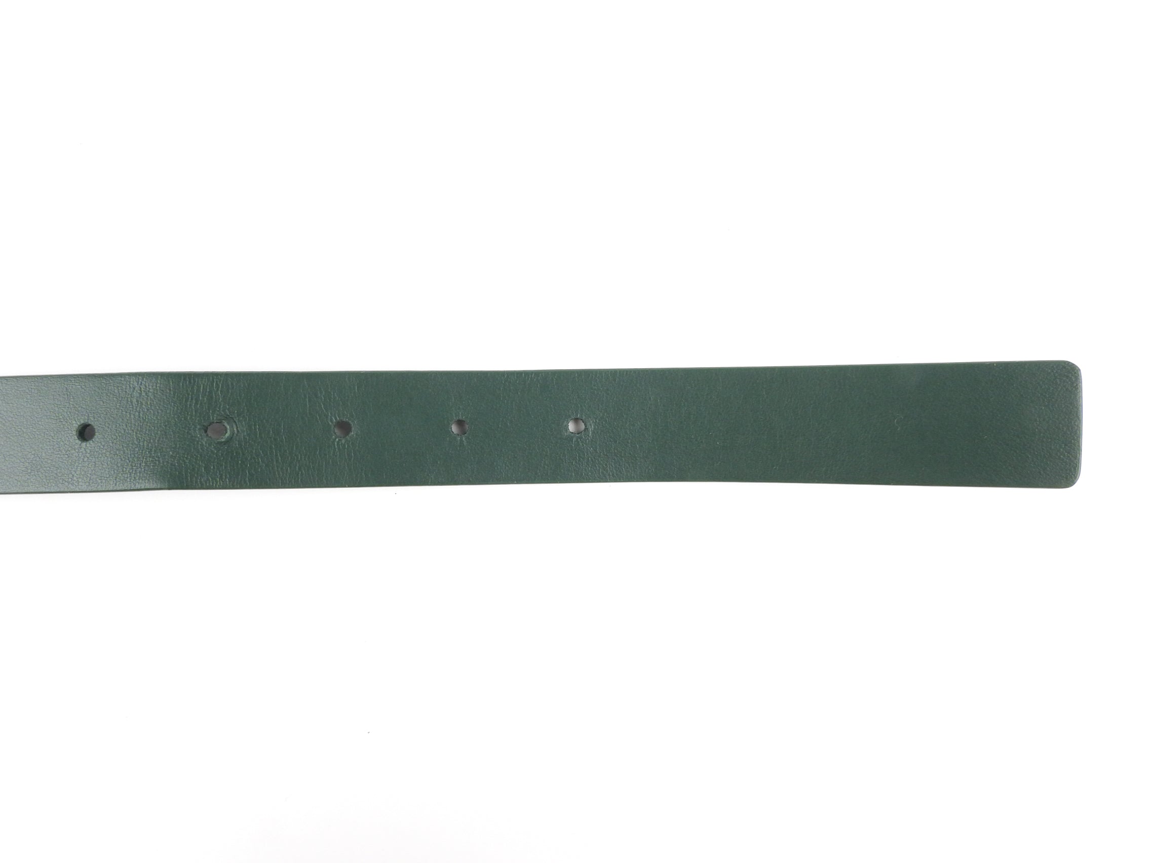 Bottega Veneta Green Leather Triangle Buckle Belt for Women - 32 Inch (80cm) Waist - Luxury Fashion Accessory for Office, Party & Everyday Outfits