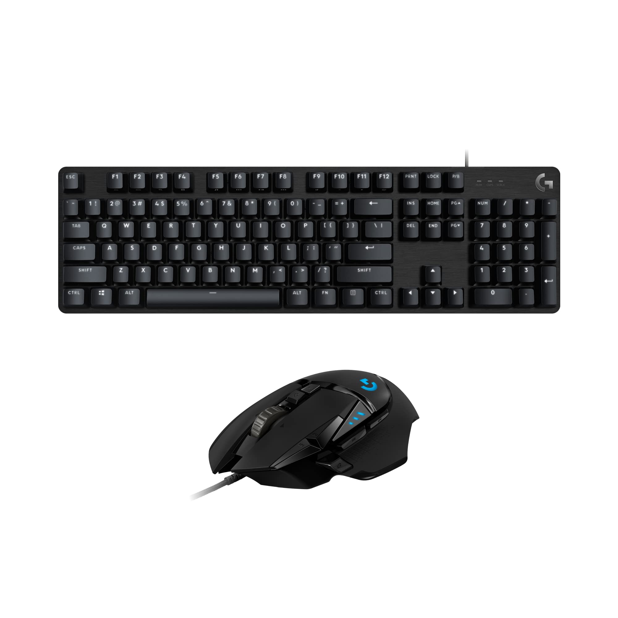 Logitech G413 SE Mechanical Gaming Keyboard & G502 HERO Gaming Mouse Combo - Wired RGB Backlit Keyboard with Tactile Switches & 25K DPI Optical Mouse - Perfect for PC Gaming, Esports & Office Work