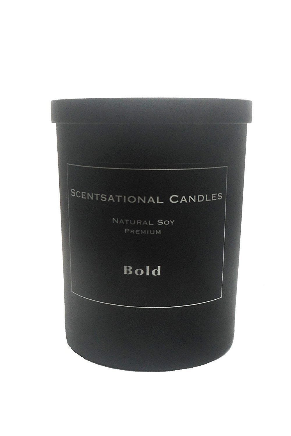 Premium Soy Candles for Men - Scentsational Bold Black Scented Candle | Long-Lasting Fragrance for Home, Office & Relaxation