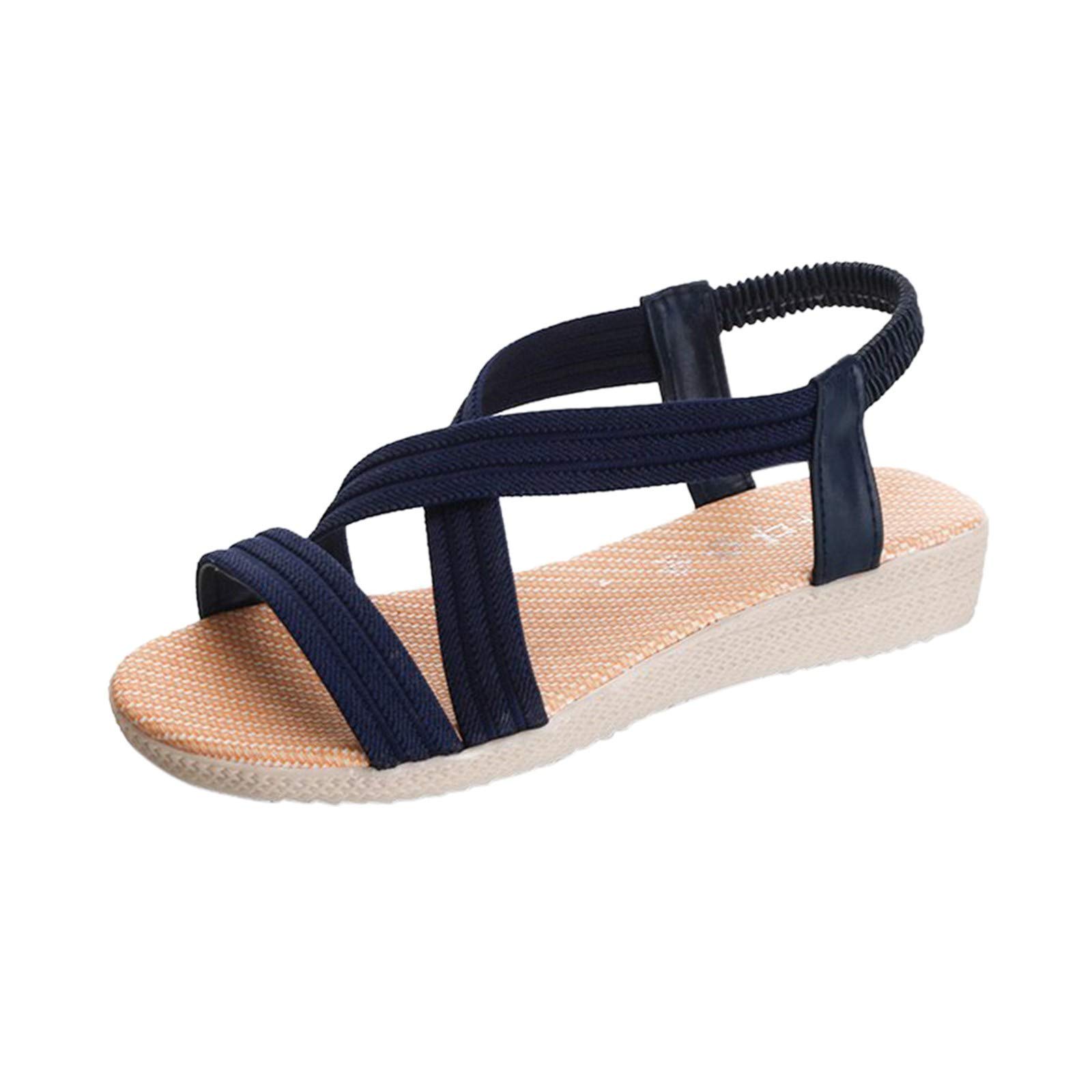 Women's Comfortable Non-Slip Flat Sandals with Adjustable Straps - Perfect for Beach, Vacation & Summer Walking (Size 157)