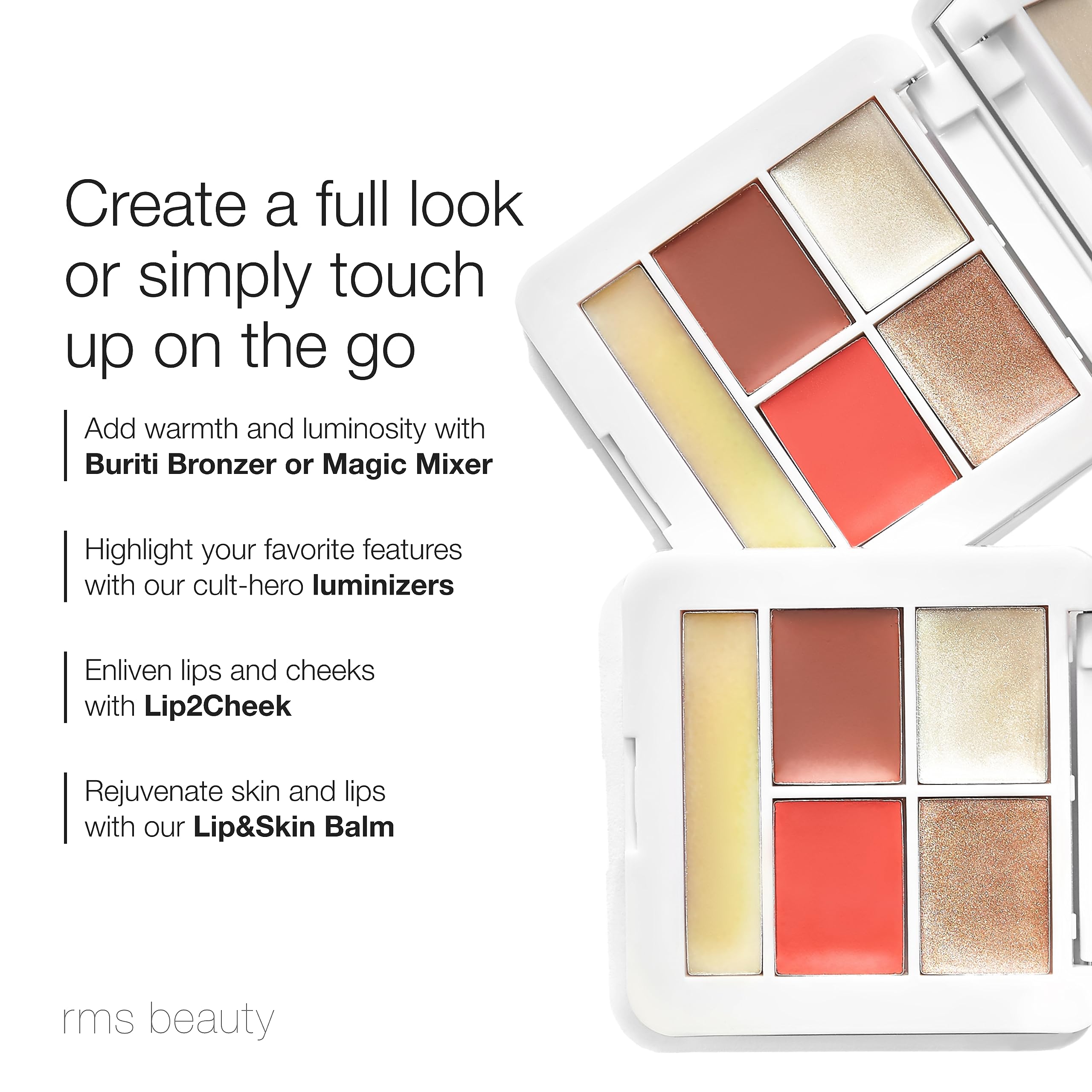 RMS Beauty Signature Mod Collection Makeup Set - 0.19 oz Vegan & Cruelty-Free Foundation & Concealer Kit for Women | Natural Glow for Day & Night Looks, Perfect for Office & Date Night
