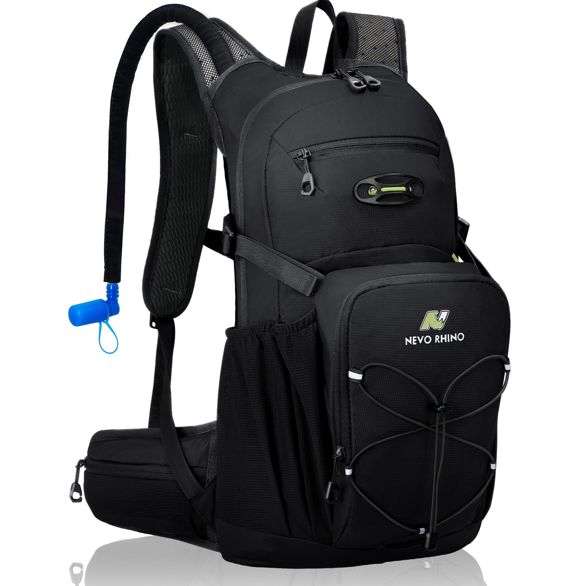 N NEVO RHINO Hydration Backpack - 3L Insulated Water Bladder Pack for Hiking, Cycling, Running, Biking & Camping | Lightweight Hydration System for Outdoor Adventures, Sports & Fitness Activities