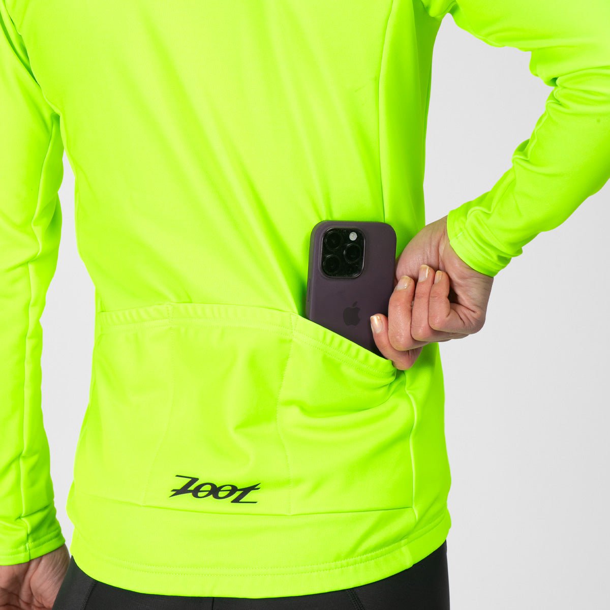 Women's Cycling Thermal Jersey - High Visibility Safety Yellow for Cold Weather Biking & Outdoor Sports