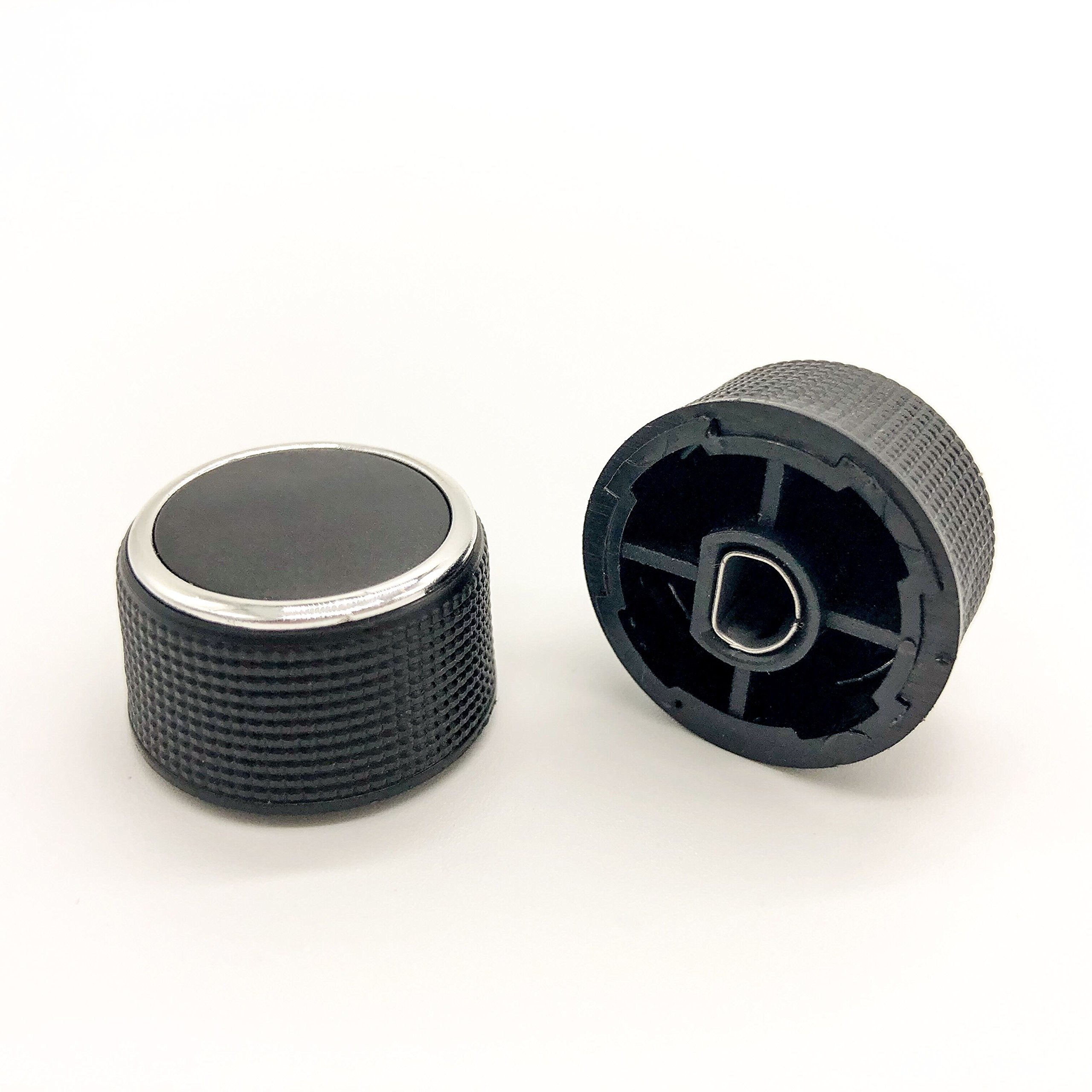 Kallia 2-Piece Rear Radio Audio Volume Control Knob & Tuner Dial Replacement Kit for 2007-2013 Chevy Tahoe, Silverado, GMC Acadia, Sierra Denali, Yukon (GM Part# 22912547) - Perfect for Car Radio Repair & DIY Button Replacement
