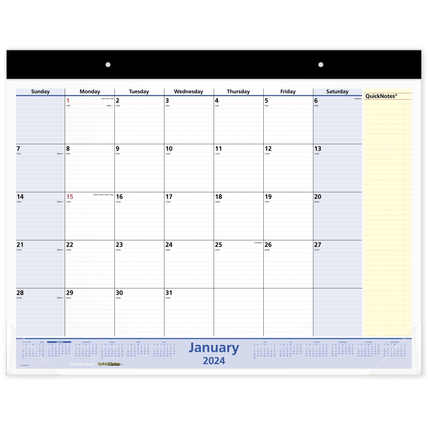 2024 AT-A-GLANCE Monthly Desk Calendar - 22x17