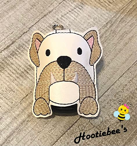 Bulldog Hand Sanitizer Holder & Lip Balm Holder - Portable Sanitizer Clip for Purse, Keychain, Backpack - Perfect for Gym, Travel, Office, and Everyday Use