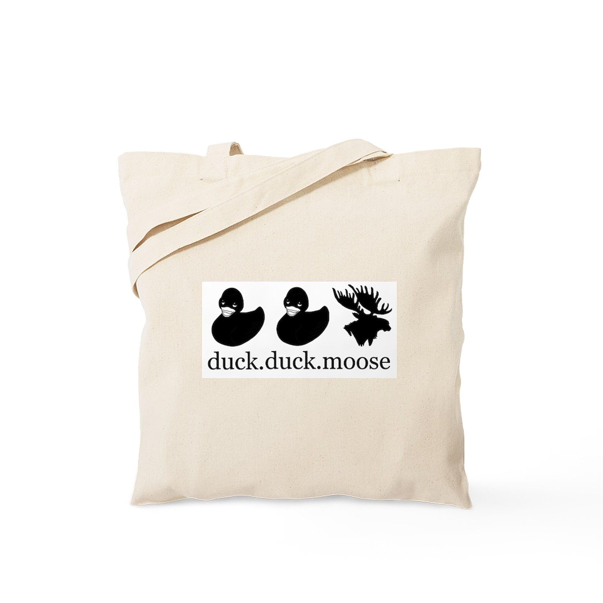Duck Duck Moose Canvas Tote Bag - Eco-Friendly Reusable Shopping Bag for Groceries, Beach & Daily Use | Natural Cotton Tote by CafePress