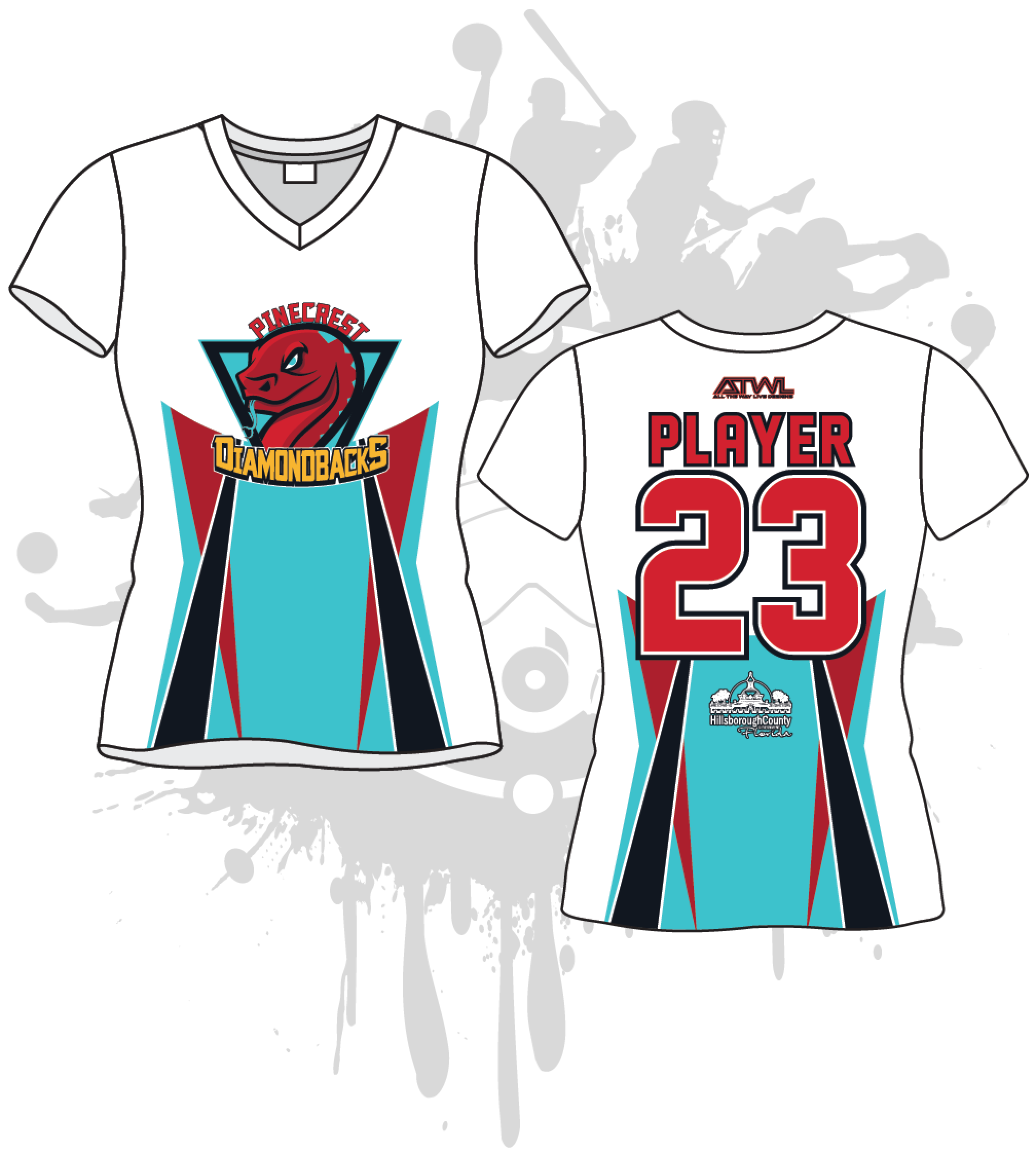 Pinecrest Little League Women's Baseball Shirt - Comfortable & Stylish Team Jersey for Youth Softball Games & Practice