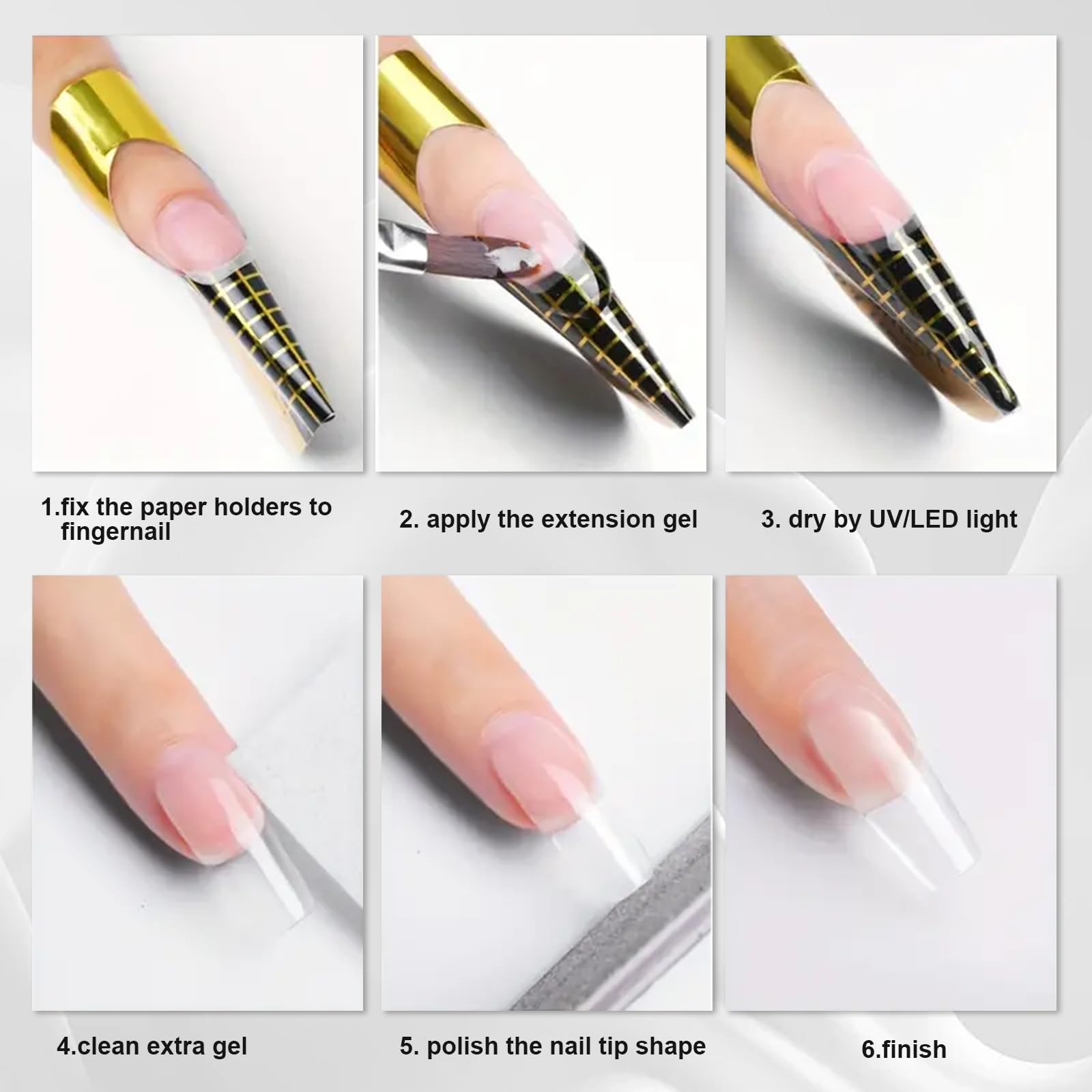 Milky White Builder Nail Gel - Professional LED/Lamp Cured Hard Gel for Nail Thickening & Strengthening | Base & Extension Gel with Strong Adhesion | Perfect for Salon & DIY Manicures at Home