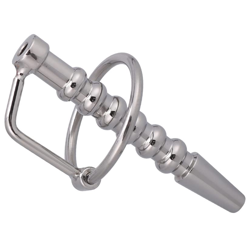 Premium Hollow Urethral Dilator with Cock Ring - 2.87 Inch Medical Grade Silicone Penis Plug for Men | Urethral Sounding & Stretching | Perfect for BDSM, Prostate Play & Advanced Sexual Exploration