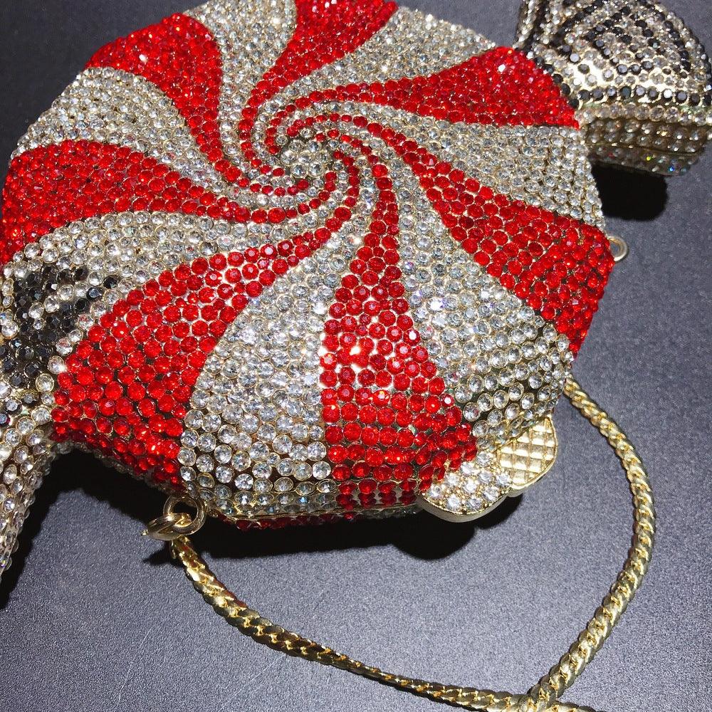 Lovevop Creative Simple Candy-Shaped Diamond Crossbody Bag - Stylish & Elegant for Parties, Dating, and Everyday Use