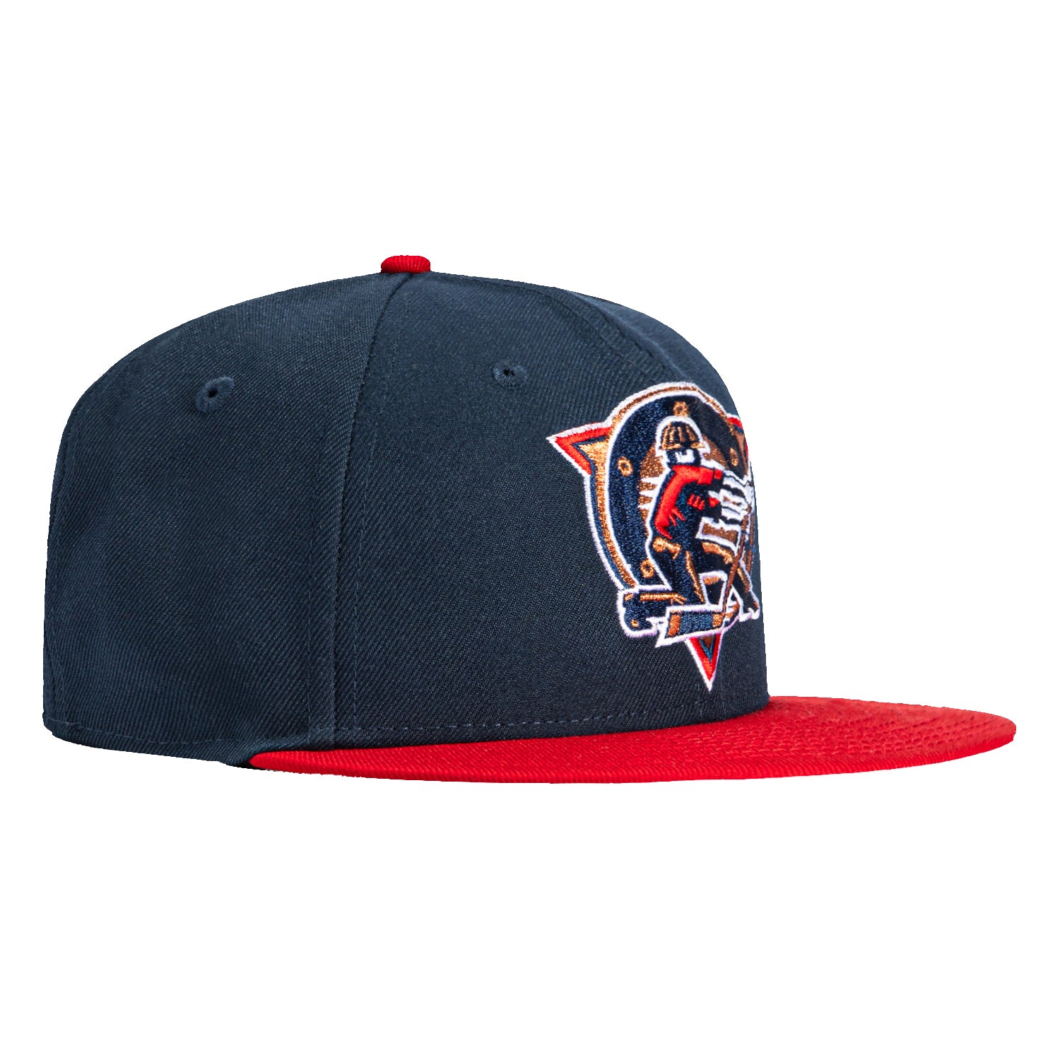 New Era 59Fifty Edmonton Oilers 1995 Alternate Snapback Hat - Navy & Red - Official NHL Licensed Baseball Cap for Men, Sports Fans & Casual Wear