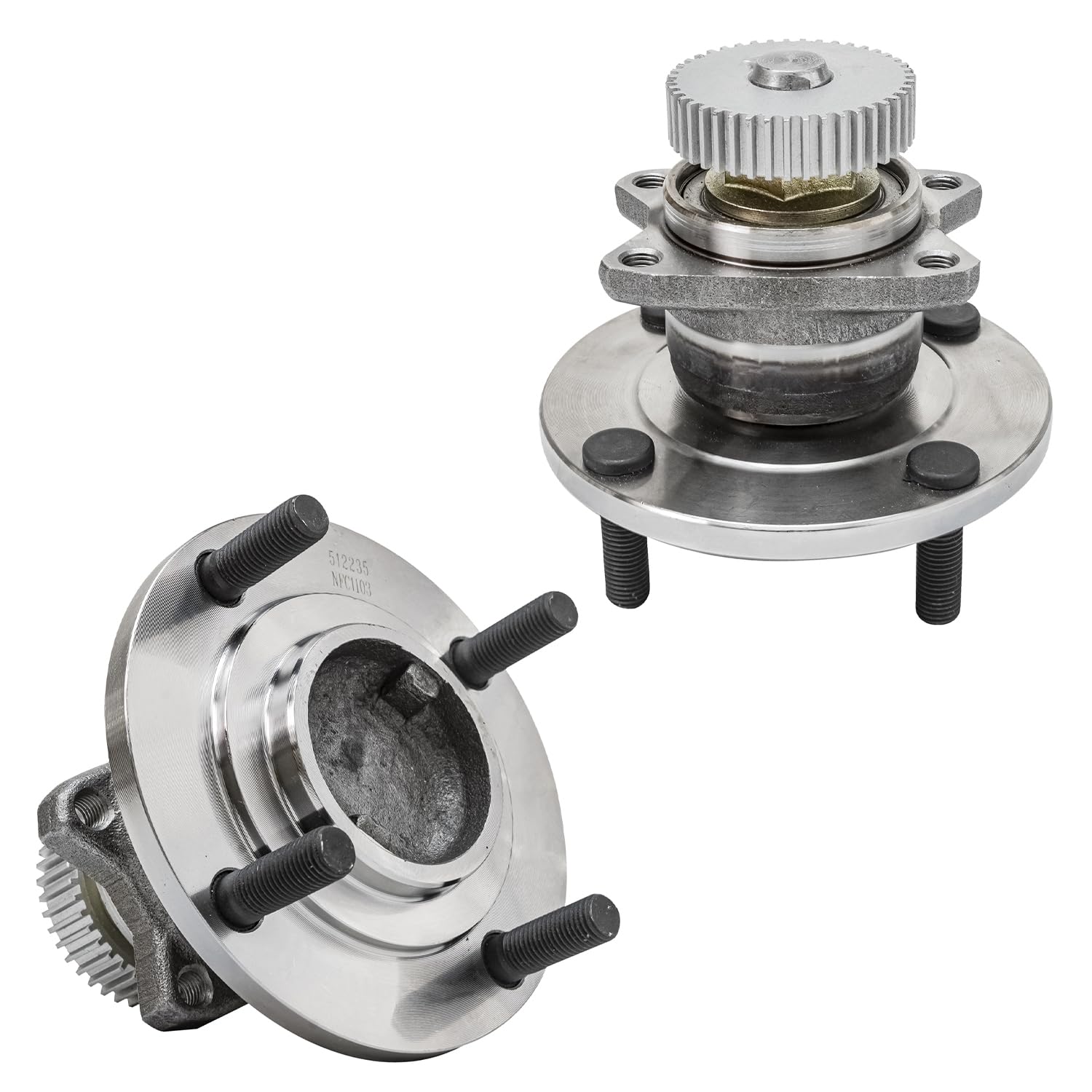 Detroit Axle Rear Wheel Bearing Hub Assembly - 2pc Replacement for 1994-1996 Mitsubishi Galant | Durable Bearing & Hub Kit for Smooth Ride & Enhanced Safety | Perfect for DIY Repairs & Professional Mechanics