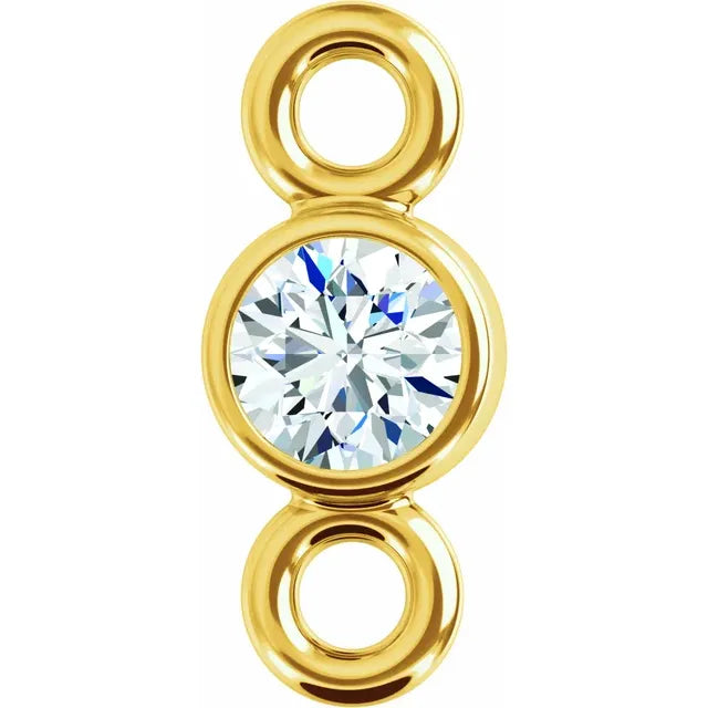 2mm Round Lab Grown Diamond Bracelet Charm - Elegant Jewelry for Women, Perfect for Gifts, Anniversaries & Special Occasions