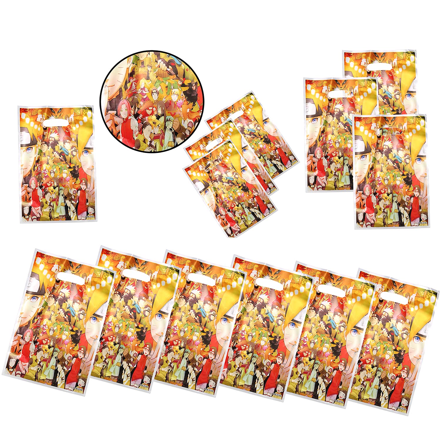 NB2 NB NARU Themed Gift Bags for Birthday Party Decorations - Perfect for Birthday Celebrations, Baby Showers & Special Events