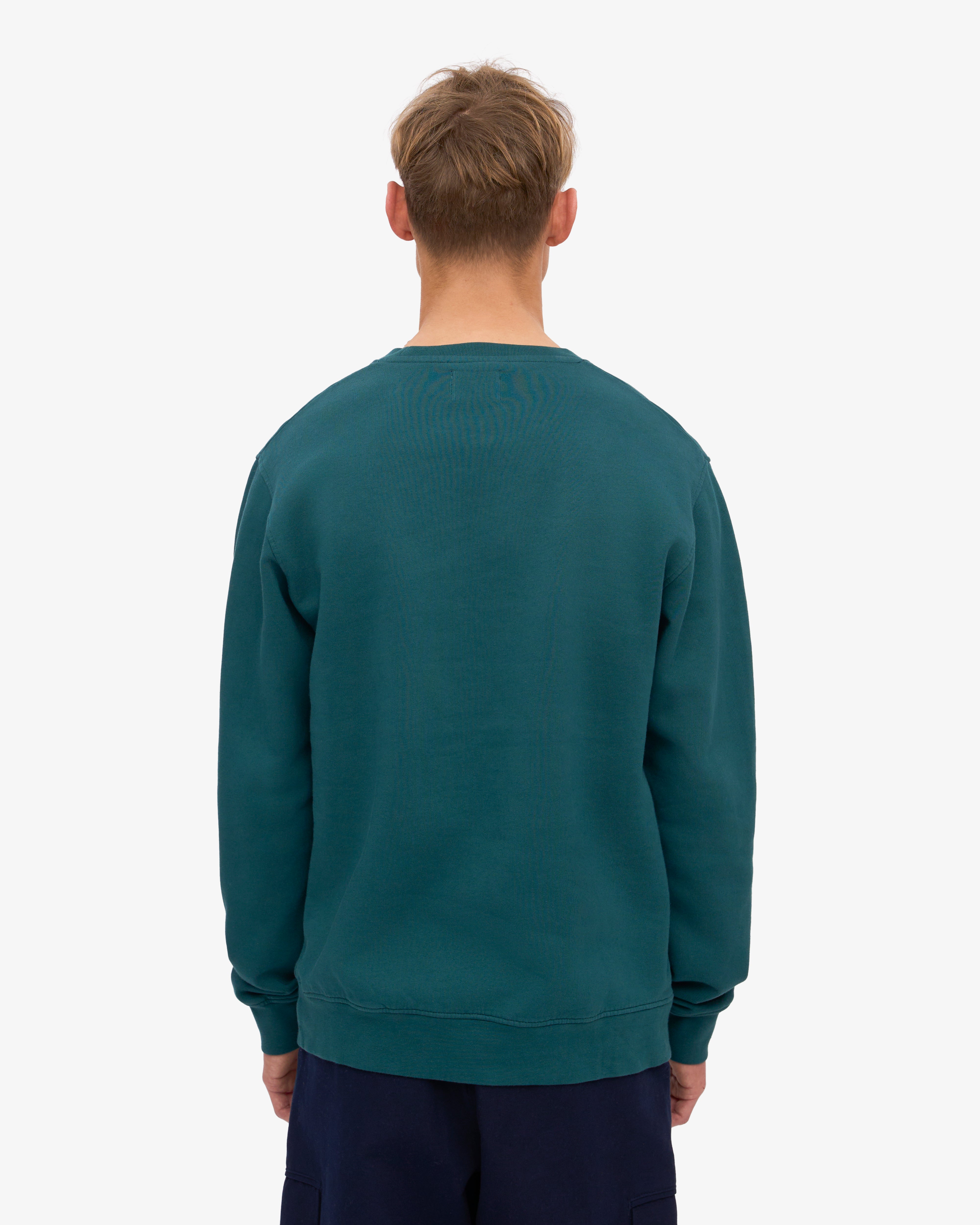 Classic Organic Cotton Crew Neck T-Shirt for Men - Soft & Comfortable Ocean Green Tee - Perfect for Casual Wear, Gym & Everyday Outfits