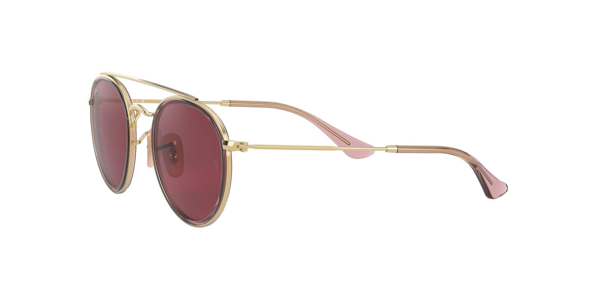 Ray-Ban Kids' RJ9647S Metal Round Sunglasses - UV Protection, Lightweight & Durable for Outdoor Play, Beach, and Sports Activities