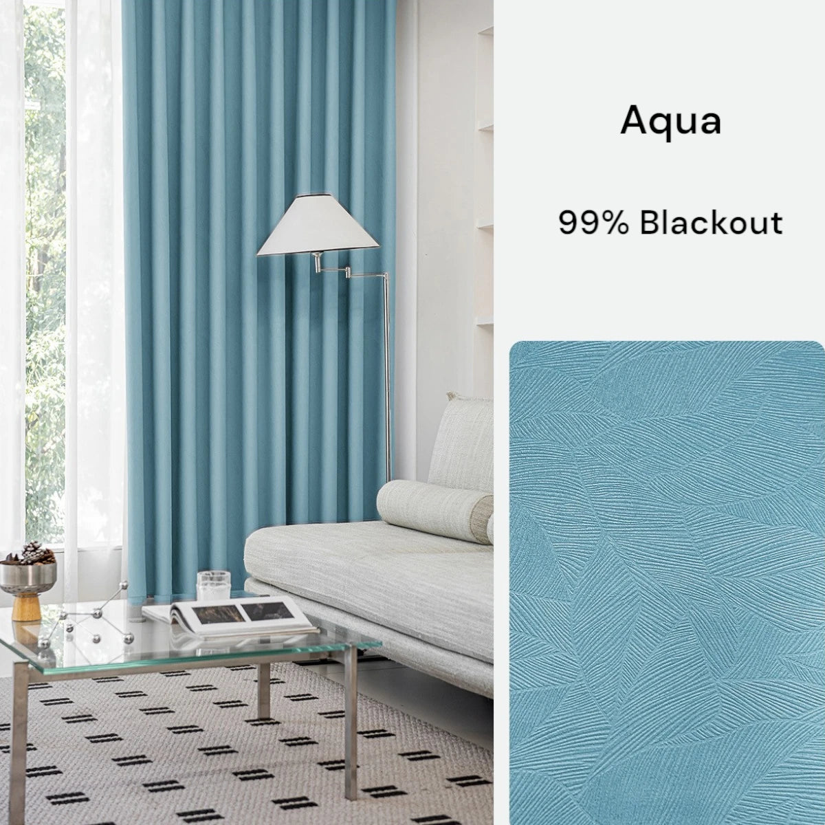Premium Blackout Curtains with Embossed Leaf Pattern - Custom Size for Bedroom & Living Room - Thermal Insulated, Noise Reducing Window Drapes for Home Decor