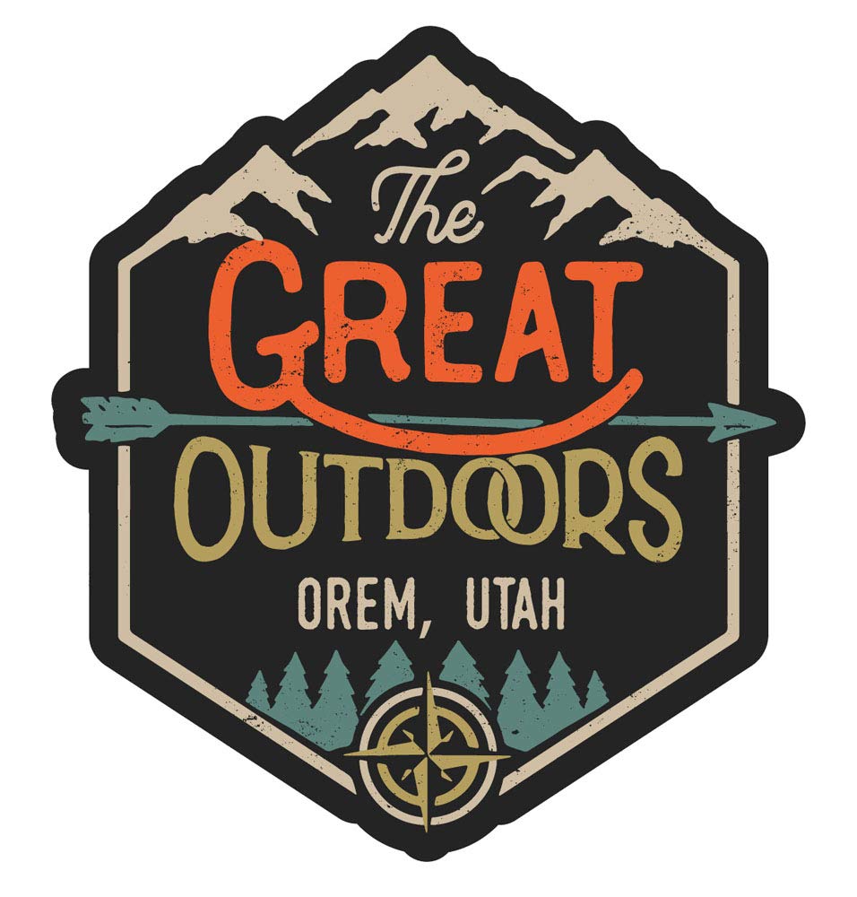 Orem Utah The Great Outdoors 4-Inch Fridge Magnet - Perfect for Travel Souvenirs, Home Decor & Office Accessories