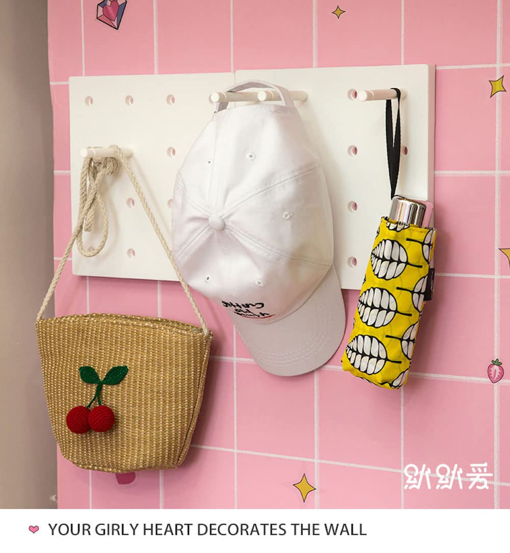 DIY Wall Shelves 8.7 Inch - No Drill Damage-Free Kawaii Floating Shelves for Bedroom, Dorm & Balcony - Multi-Layer Easy Assembly Wall Storage Rack for Teen Girls (White) | Perfect for Organizing Books, Plants & Decorative Items