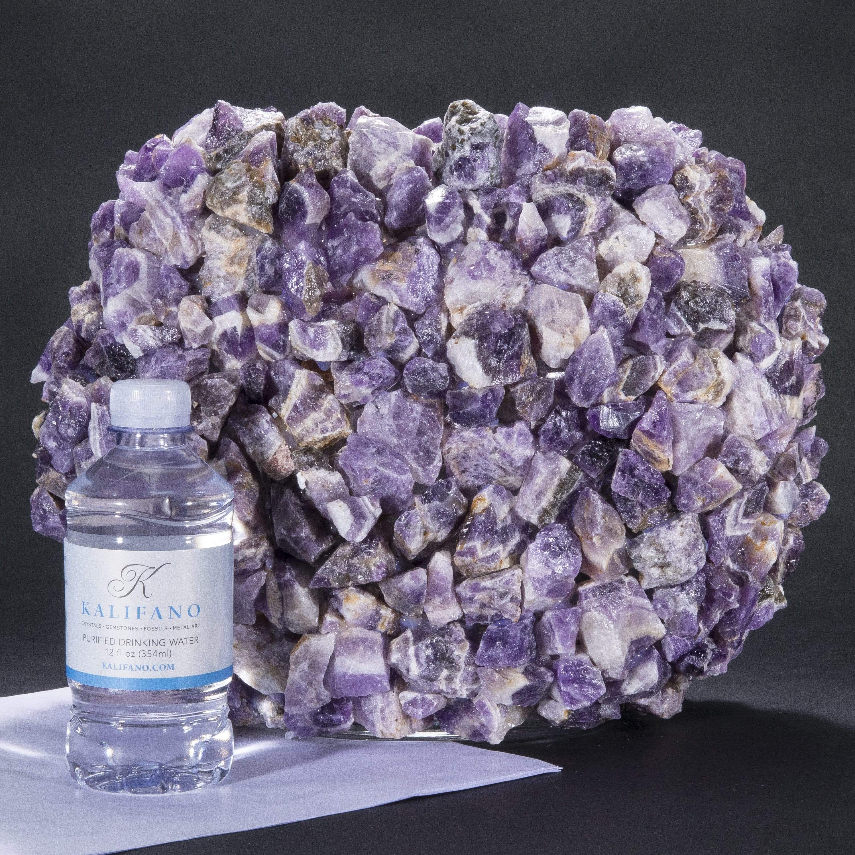 10.5 Inch Amethyst Gemstone Vase - Handcrafted Purple Crystal Flower Vase for Home Decor, Wedding Centerpiece & Spiritual Healing Space