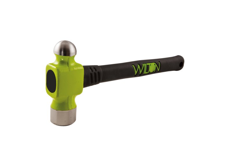 BASH Ball Pein Hammer - 12 oz Forged Steel Hammer with Hickory Handle - Perfect for Metalworking, Blacksmithing, and DIY Projects