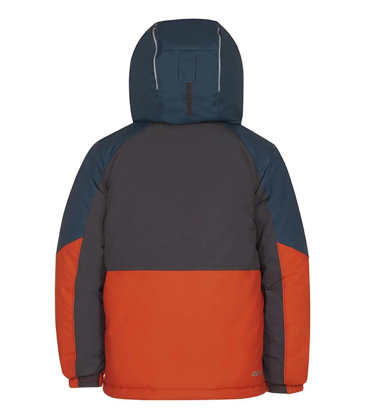 Gusti Lambert Winter Snowsuit for Kids - Warm & Waterproof Orange Snow Suit - Perfect for Skiing, Snowboarding & Outdoor Winter Play