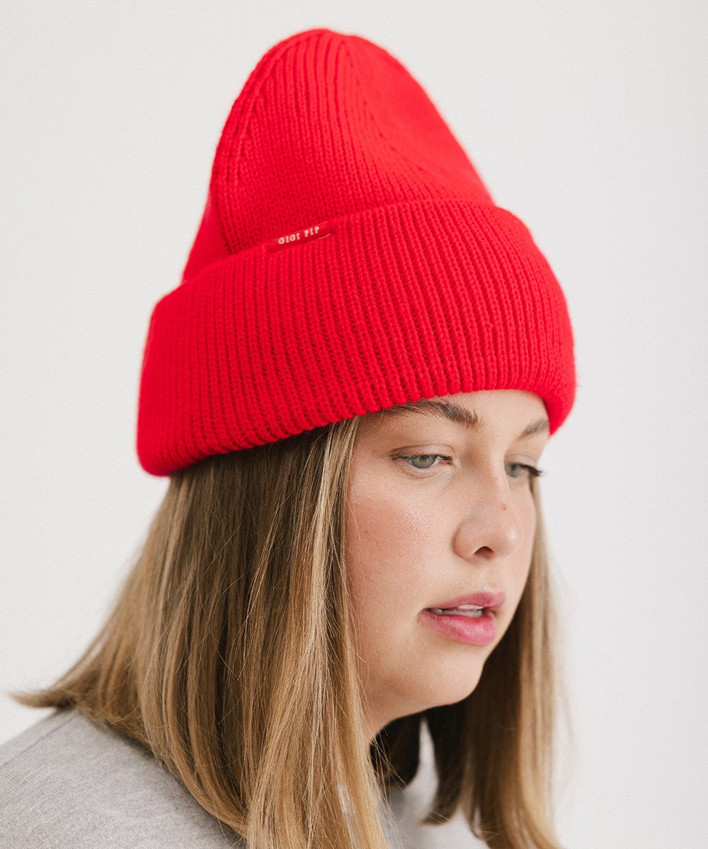 Lou Oversized Knit Beanie - Soft Chunky Winter Hat for Women & Men - Perfect for Cold Weather, Skiing, and Outdoor Activities