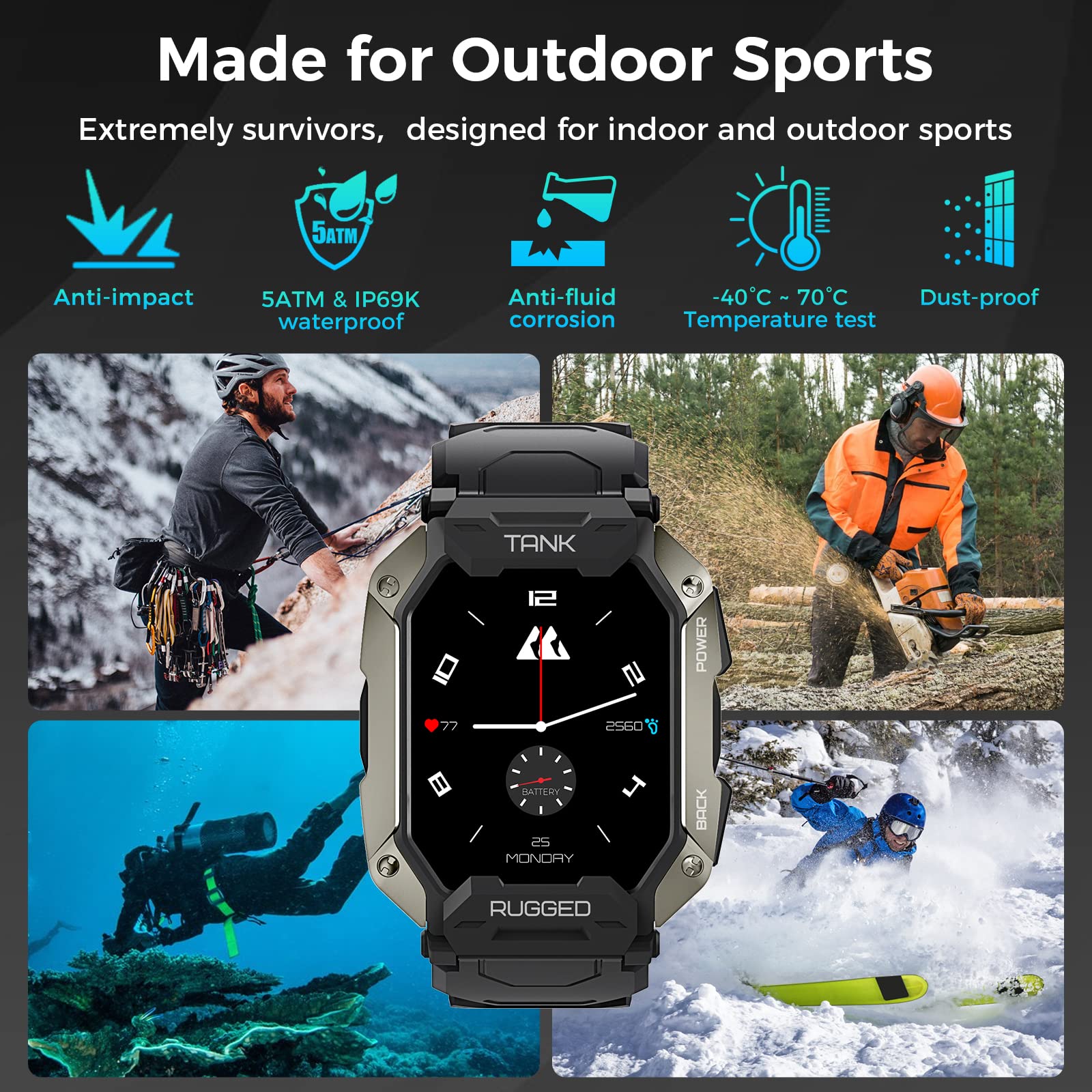 KOSPET Smart Watch for Men - 1.72