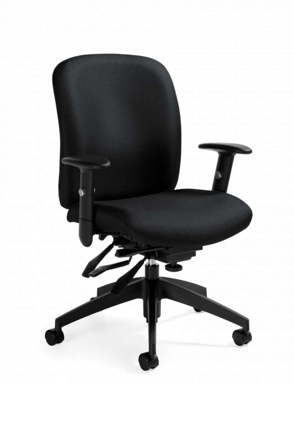 Global Truform Medium Back Multi Tilter (5451 3) - Ergonomic Office Chair with Adjustable Lumbar Support for Home & Workplace Comfort