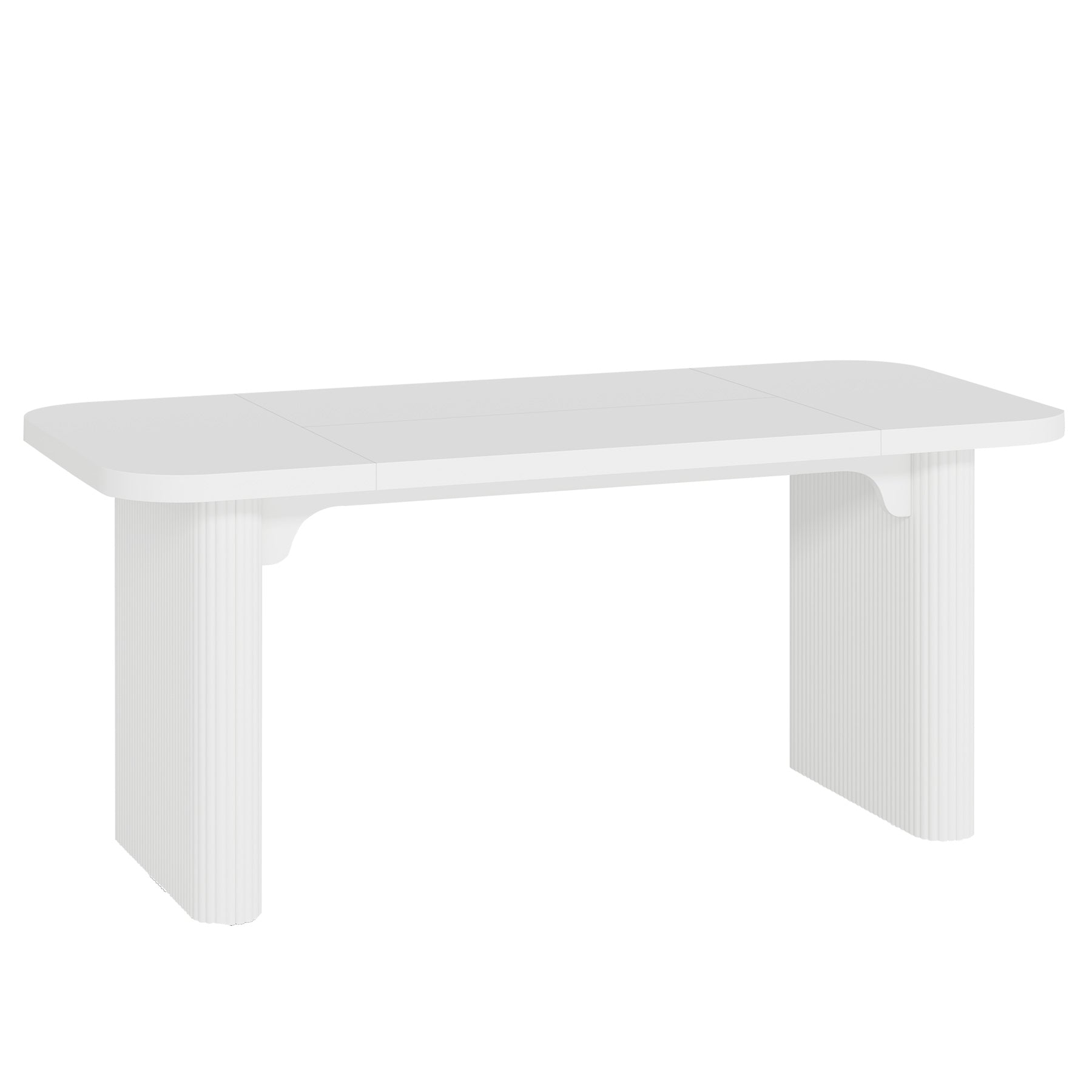 62.2 Inch Solid Wood Executive Desk - Modern Rectangular Office Desk for Computer Work & Writing | Perfect for Home Office, Study Room & Workspace