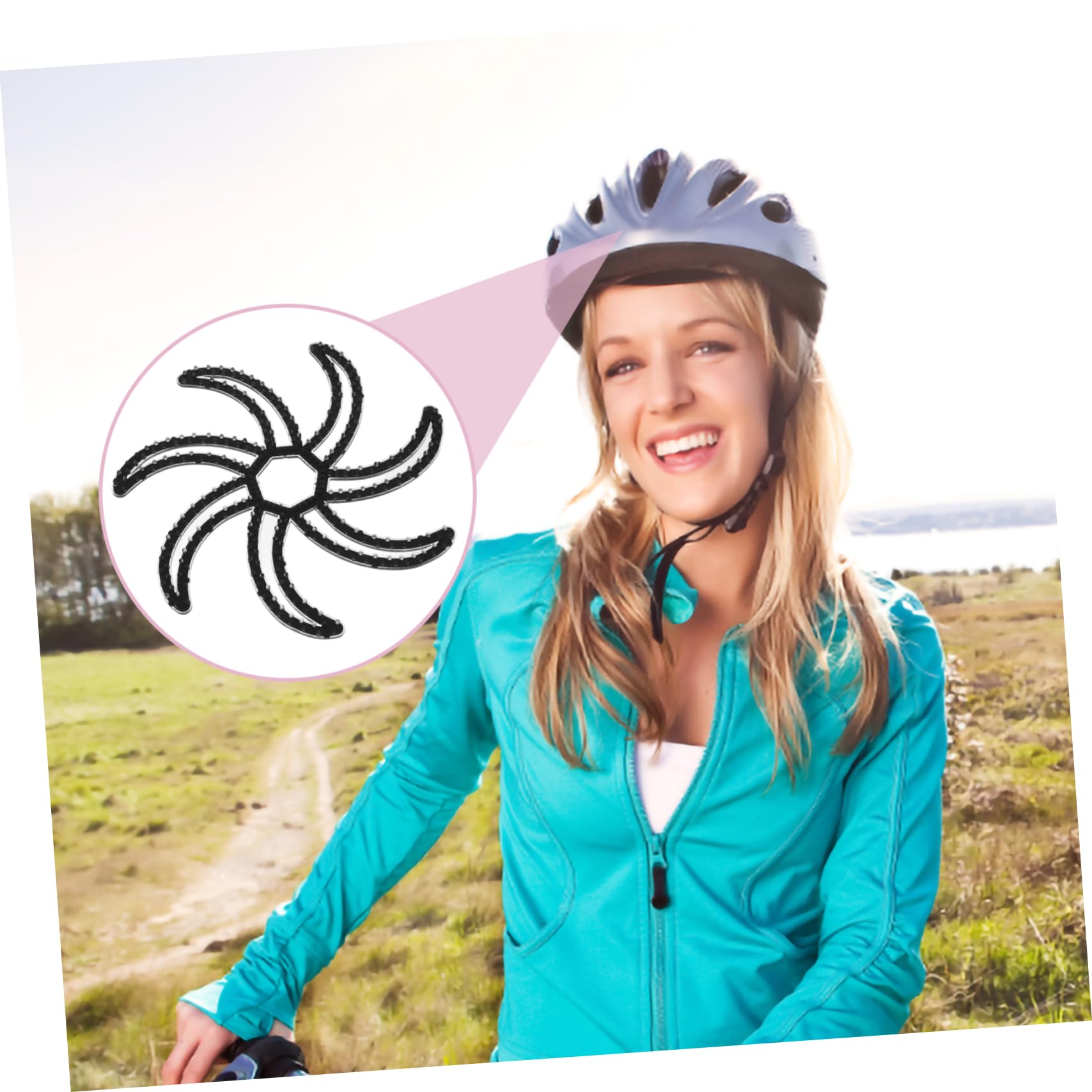 BESPORTBLE Bike Helmet Liner Pad - Breathable Motorcycle & Cycling Helmet Cushion - Protective Inner Padding for Bike & Motorcycle Helmets - Black - Perfect for Commuting, Mountain Biking & Motorcycle Riding