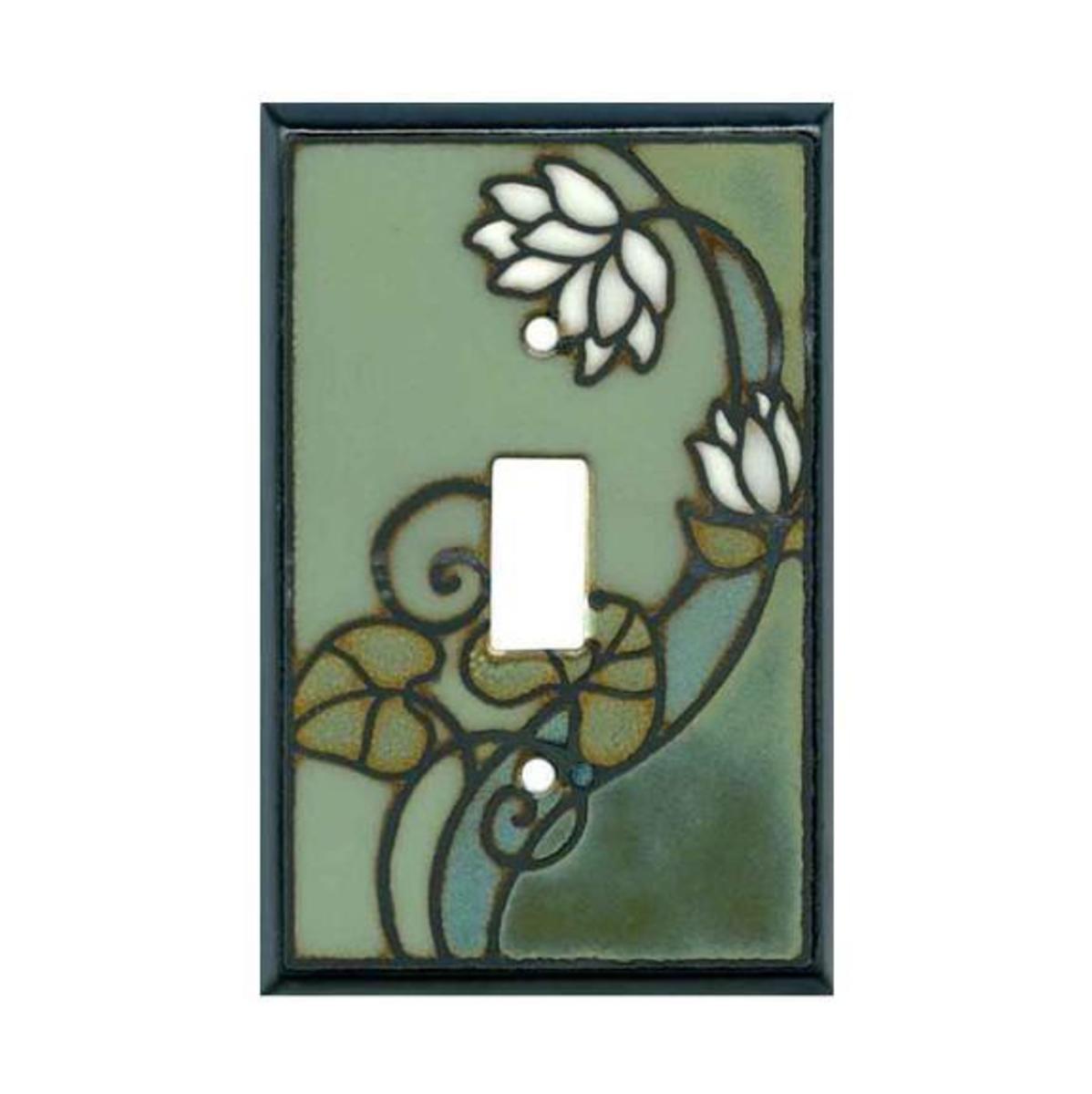 All Fired Up Single Switch Plate Cover - Lily Pad Design #FL175 - Perfect for Home Decor & Electrical Safety Upgrades