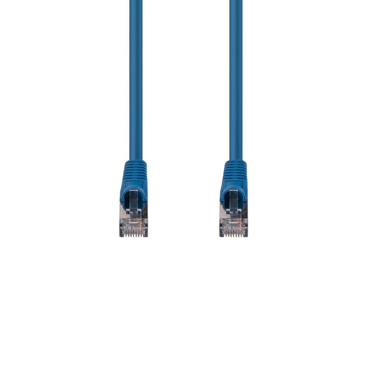 0.75m Cat6A S/FTP Blue Slimline Shielded 10G Ethernet Cable - 26AWG High-Speed Patch Cord for Gaming, Streaming & Office Networks