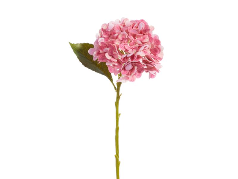 19 Real Touch Pink Hydrangea Artificial Flowers - 2 Pack Floral Stems for Home Decor, Wedding Centerpieces & DIY Arrangements