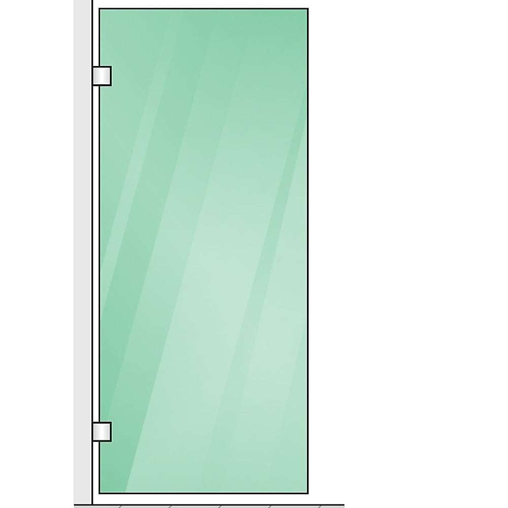 Premium 120x100cm Frameless Corner Shower Screen with Gold Brackets & Stainless Steel Hinges - Square Double Pull Handle for Modern Bathroom Design - Perfect for Luxurious Spa-Like Shower Experience