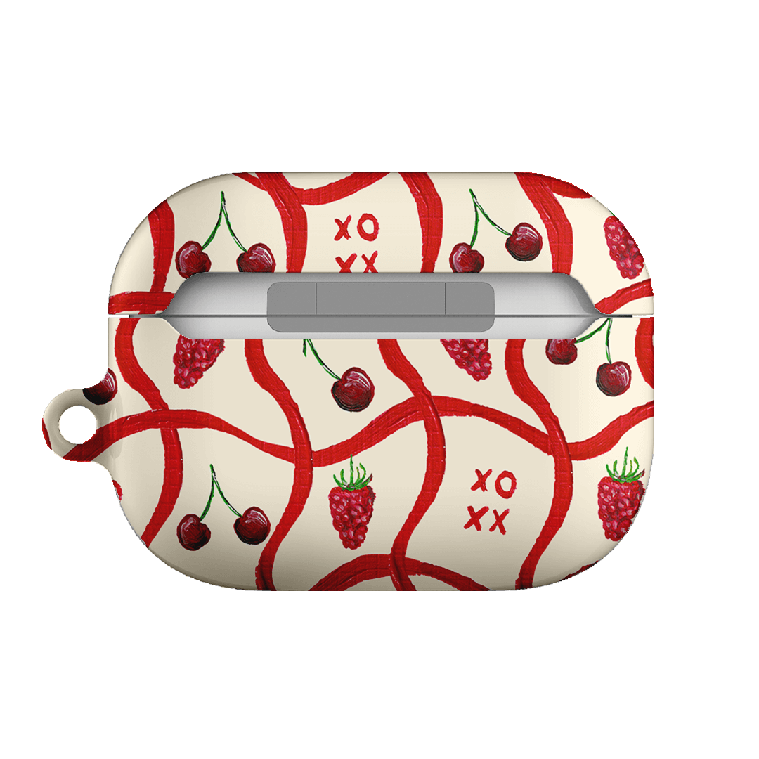 Premium AirPods Pro Case with Cherry & Berry Design - Cute Protective Cover for Apple AirPods Pro (2019-2023) - Perfect for Daily Use, Travel & Gift Giving