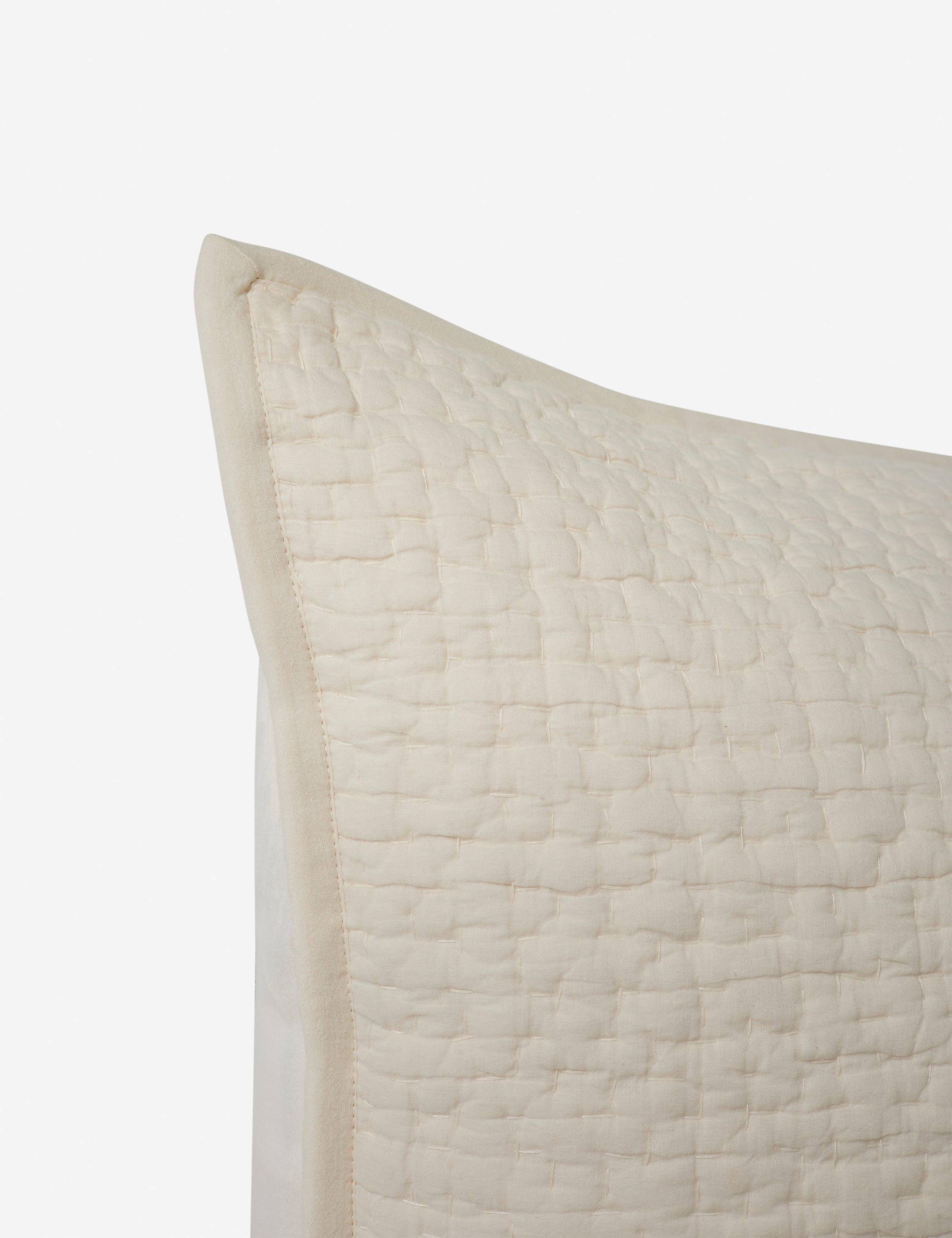 Clemence Quilted Sham - Luxury Bedding Pillow Cover for Home Decor, Queen Size, Soft & Stylish - Perfect for Master Bedroom, Guest Room, and Hotel Styling